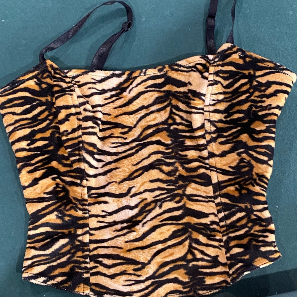 Guess vintage crop top iron striped